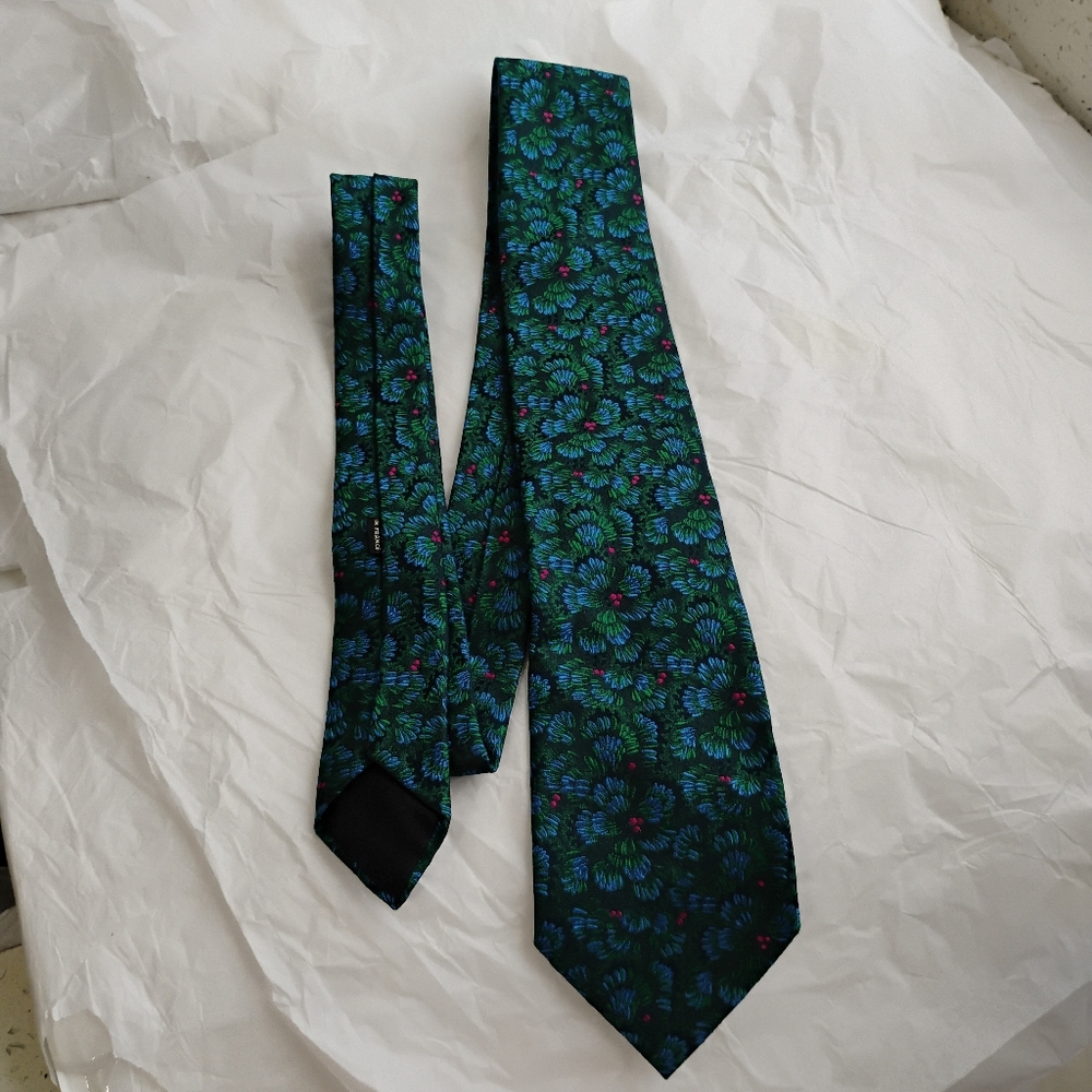 COPY - Recent Charvet Geometric mens tie - Picture 9 of 11